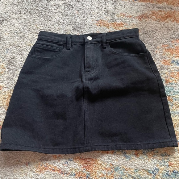 Mini denim black skirt size S - Picture 1 of 5